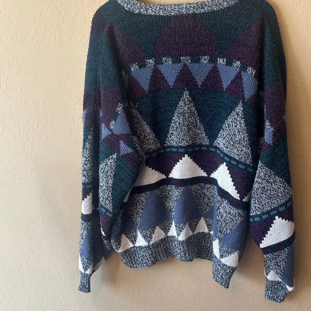 Geometric Patterned Cardigan - Picture 3 of 5